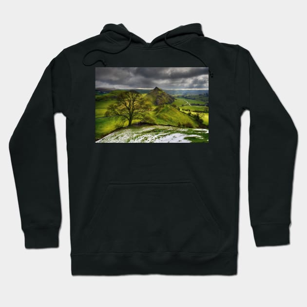 Winter clouds over Parkhouse Hill Hoodie by chrisdrabble